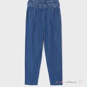 Mayoral Gathered Waist Blue Jeans for Kids